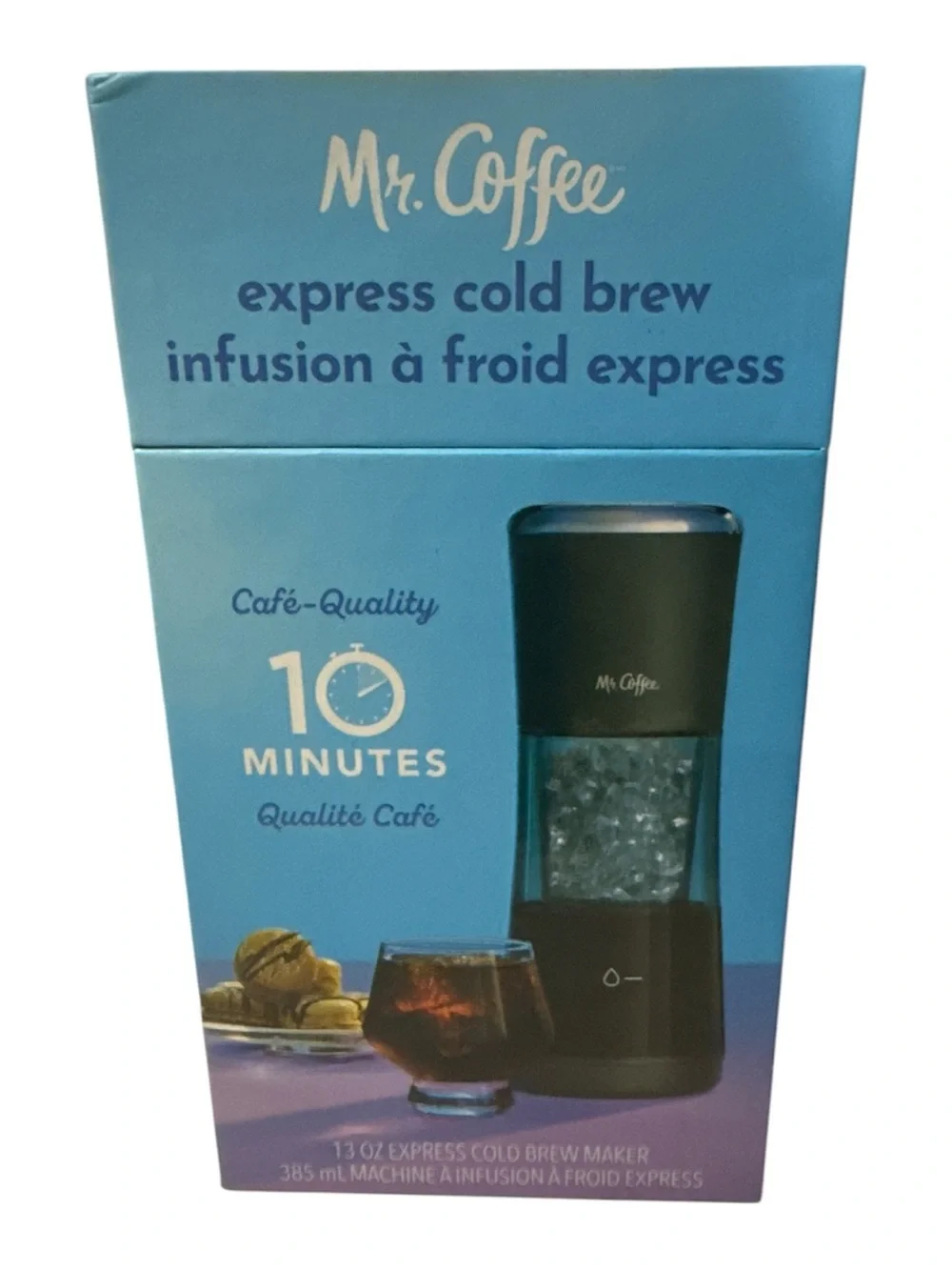 Mr. Coffee Express Cold Brew Maker 13 oz Iced Coffee Machine Black| NWT